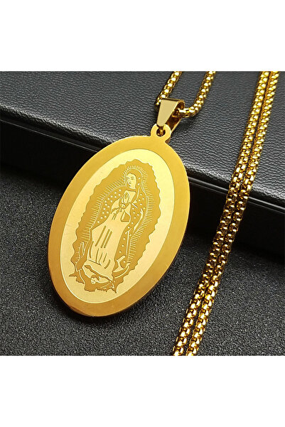 Choice 60cm BOX GD Catholic Virgin Mary Medal Necklace for Women Men Stainles...