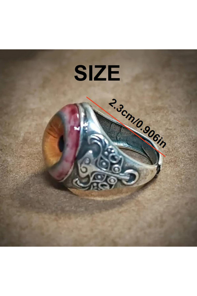 Choice A 1 Pcs Realistic Eyeball Dark Lore Ring - Eye Of The Curtain/Eye Of T...