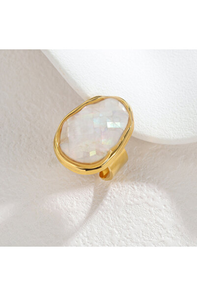 Choice خاتم مفتوح قابل للتعديل بلون ذهبي R914-bai 2025 بتصميم فريد جديد من صد...