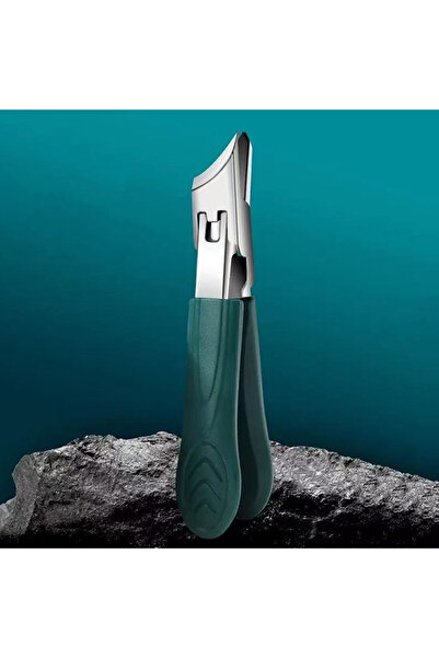 Choice1 مقص أظافر منحني من الفولاذ المقاوم للصدأ، قطعة واحدة، مضاد للرذاذ، لق...