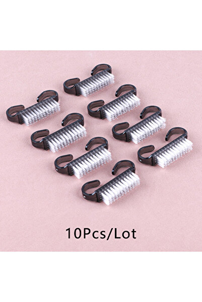 Choice 10Pcs Black Nail Cleaning Brush 10Pcs/20Pcs Small Plastic Handle Brush...