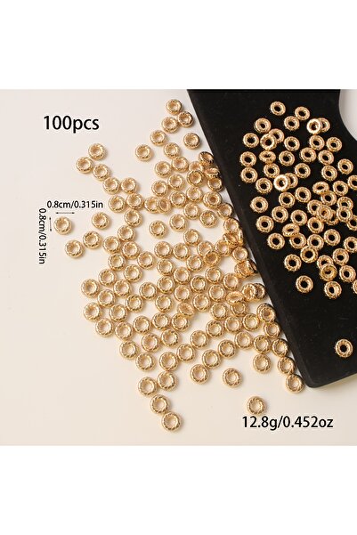 Choice gold color 100PCS 24K Gold Color Plated Brass Round Spacer Beads High ...