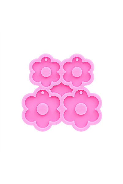 Choice Pink GJ-641 Shiny Mirror Plum Shape DIY Epoxy Resin Silicone Mold Keyc...