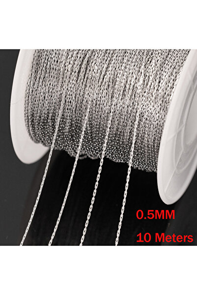 Choice1 Steel 10m 2M 10M 0.5mm Stainless Steel Thin Gold Cable Link Snake Cha...