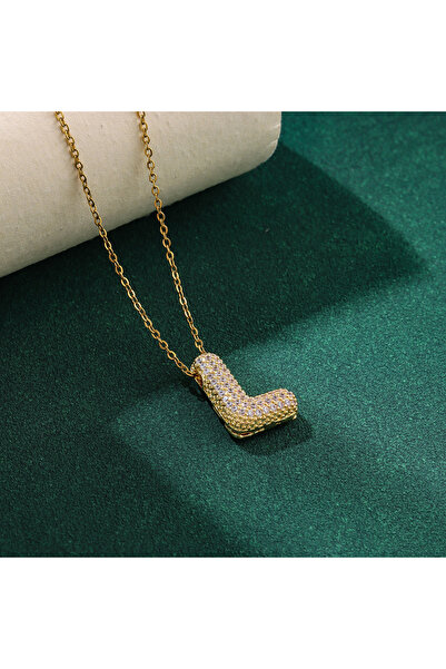 Choice قلادة جديدة عصرية من الزركون الكريستالي مكونة من 26 حرفًا إنجليزيًا لل...