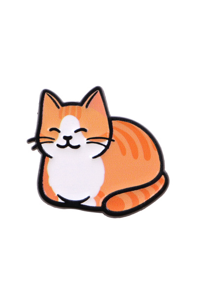 Choice 1 بروش قطة ملون لطيف للنساء، دبوس مينا كرتوني، شارة معدنية على شكل حيو...