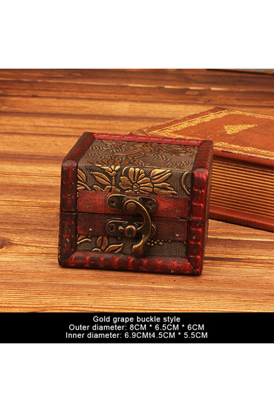 Choice A6 Chinese Style Vintage Wooden Jewelry Box With Lock Trinket Packing ...