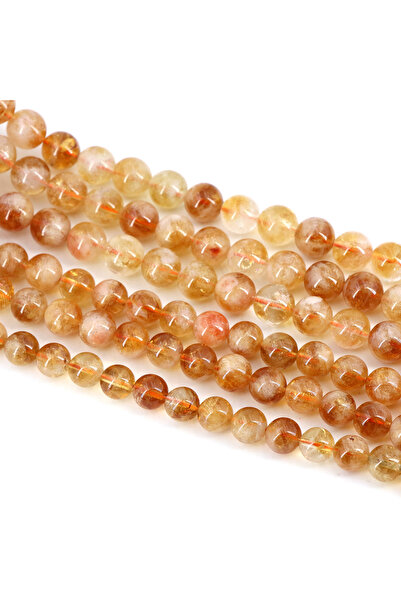 Choice 8mm (45pcs beads) Natural Citrine Natural Citrine Stone Yellow Tower C...