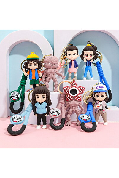 Choice سلسلة مفاتيح مكونة من 6 قطع لشخصيات ألعاب كرتونية لطيفة، تتضمن شخصية إ...