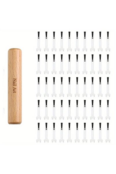 Choice 50pcs brush head 1p Professional Nail Art Brush Set with Detachable Wo...