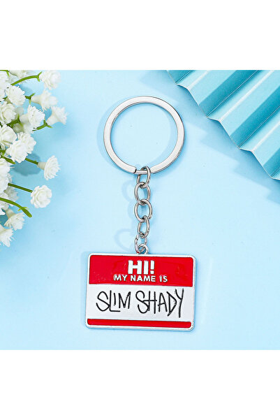 Choice سلسلة مفاتيح "مرحباً، اسمي سليم شادي" - قلادة هيبي تشوكر للرجال - قلاد...