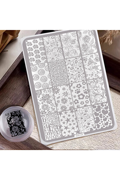 Choice S26 Nail Stamping Plates Various reverse designs, such as auspicious c...