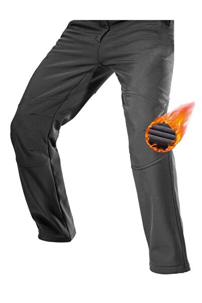 bteks Pantolon Softshell Kadın Erkek Çift Katmanlı Ultra Kalın Kışlık Kayak M...