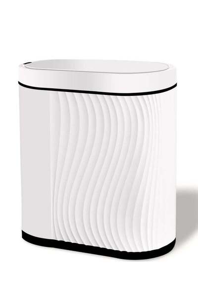 Arabest Bathroom Trash Can with Lid Automatic Garbage Can,Touchless Motion Se...