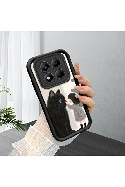 CASEVIBE Redmi Note 14 Pro Plus+ 5G Uyumlu, sevimli kedi desenli silikon tele...