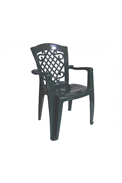 OEMN Garden / Terrace Chair, Fixed, Stefi, Plastic, Green