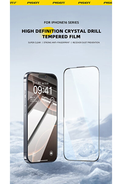 Pisen High Definition Crystal Drill Tempered Glass Screen Protector for iPhon...