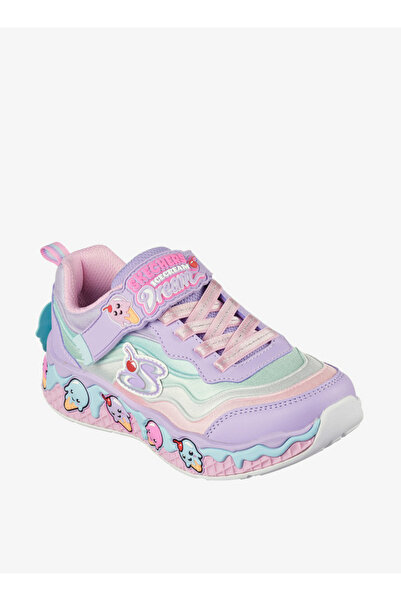 SKECHERS Girls Embossed Hook & Loop Walking Sneakers