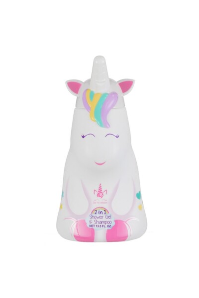 Air-Val Gel de Dus si Sampon pentru Copii Eau My Unicorn Figurina 2D, 400 ml