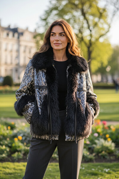 MADE İN ITALY Italyan leopar kürk