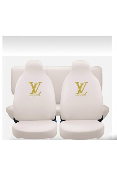 Vemaks Oto Aksesuar Printed White Service Cover Auto Seat Cover