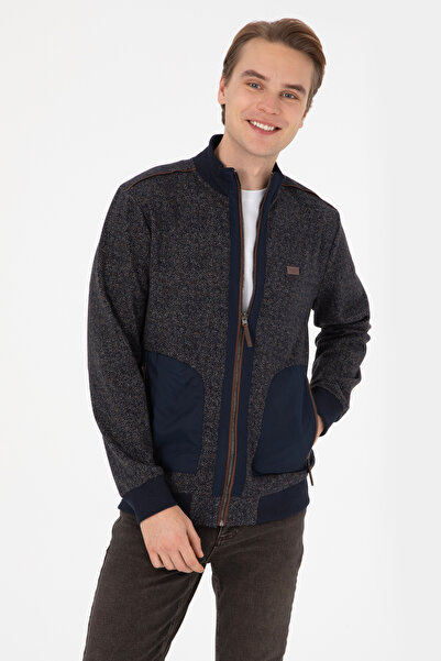 U.S. Polo Assn. Men's Navy Blue Knitted Cardigan 50309968-Vr033