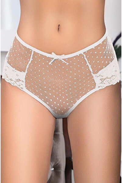 mtm My The Mall Clothing White Women's Polka Dot Panties Margarita-K1007