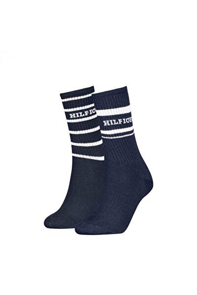 Tommy Hilfiger TH WOMEN SOCK 2P HILFIGER Kadın Beyaz Çorap - S701236457