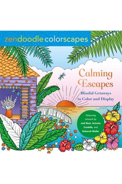 Book Boss Zendoodle Colorscapes: Calming Escapes: Blissful Getaways To Color ...