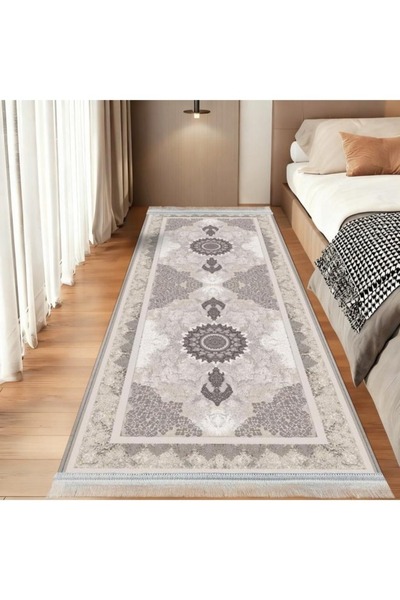 smart home سجادة ممر مبطنة ناعمة 200×100 سم - سجادة ممر هندسية عصرية لغرفة ال...