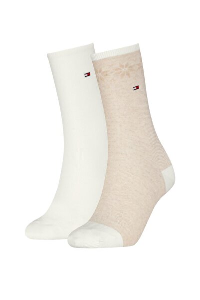 Tommy Hilfiger TH WOMEN SOCK 2P FAI Kadın Kahverengi Çorap - S701236502