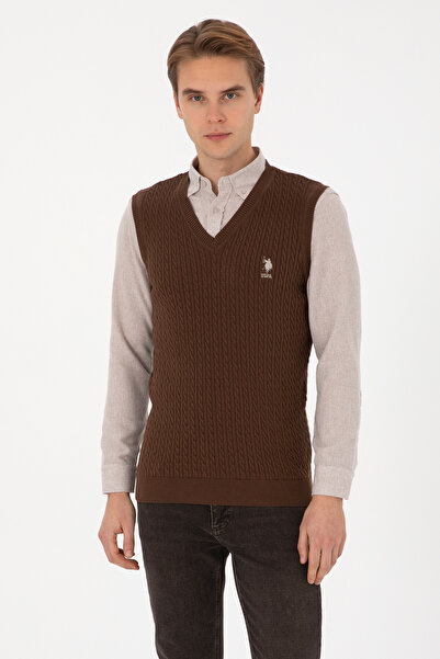 U.S. Polo Assn. Men's Brown Sweater 50318160-Vr029