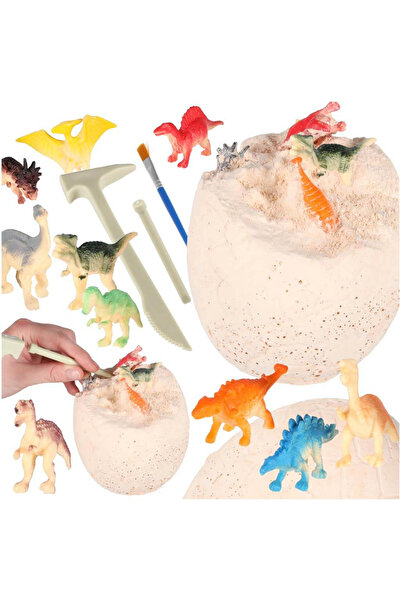 MC Micostore Set excavatie dinozauri copii, ou mare cu 12 dinozauri, jucarie ...