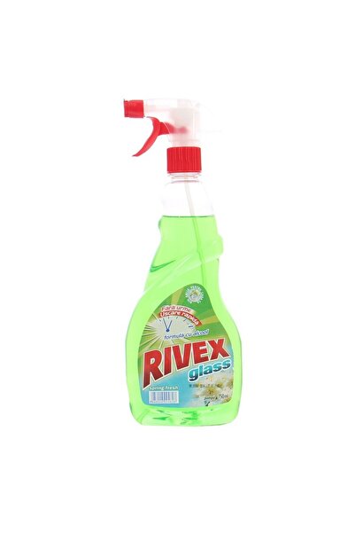 Rivex Set of 4 x Window Cleaner with Spray, Green-Spring Fresh 750 ml