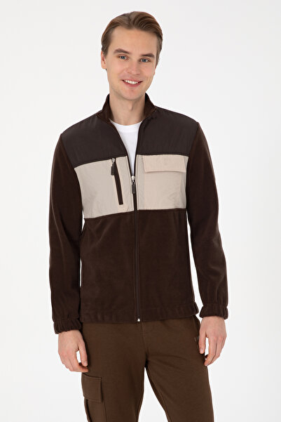 U.S. Polo Assn. Men's Dark Brown Knitted Cardigan 50309977-Vr084