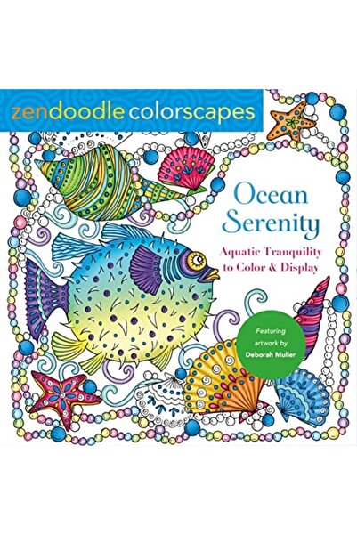 Book Boss Zendoodle Colorscapes: Ocean Serenity: Aquatic Tranquility To Color...