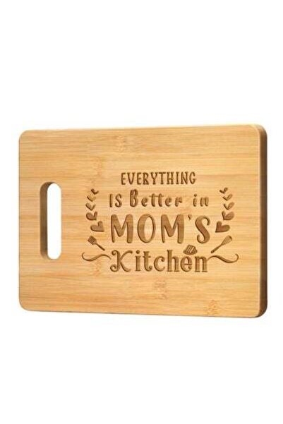 Arabest هدية للأم، لوح تقطيع من الخيزران محفور عليه اسم الأم، مقاس 11 × 8.5 ب...