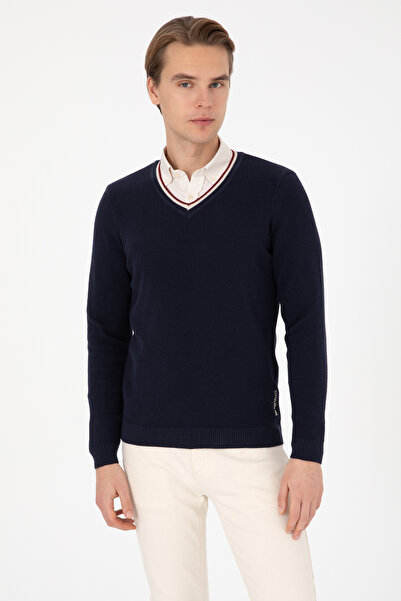 U.S. Polo Assn. Men's Navy Blue Sweater 50308336-Vr033