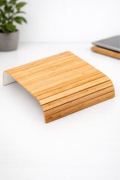 Atbyhome Bambu Koltuk Kolu Sehpası – Esnek Lamelli Kolçak Tepsisi, Kanepe Üst...