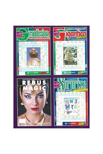 Maxim Grup Special Gigantica puzzle pack, Grandissima, Surprises, Rebus Magic...
