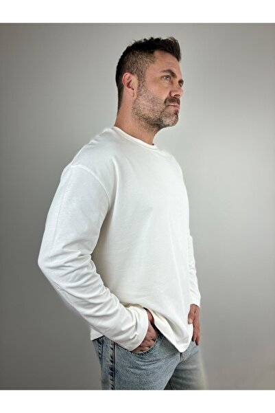 LudoWear Men's Long-Sleeved T-Shirt Ecru/Black