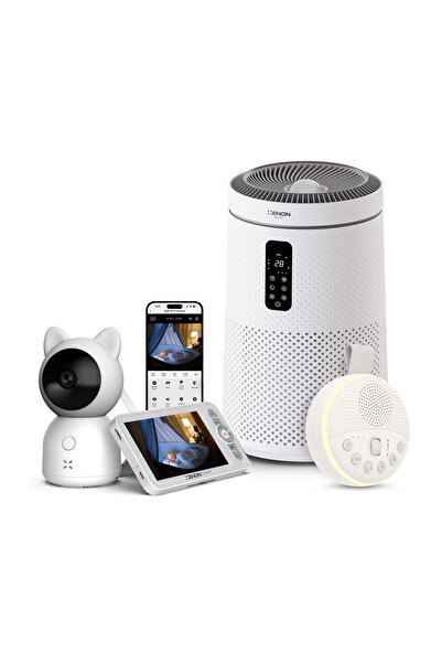 Xenon Smart Akıllı Monitörlü Bebek Kamerası ve Beyaz Gürültü Bebek Uyku Arkad...