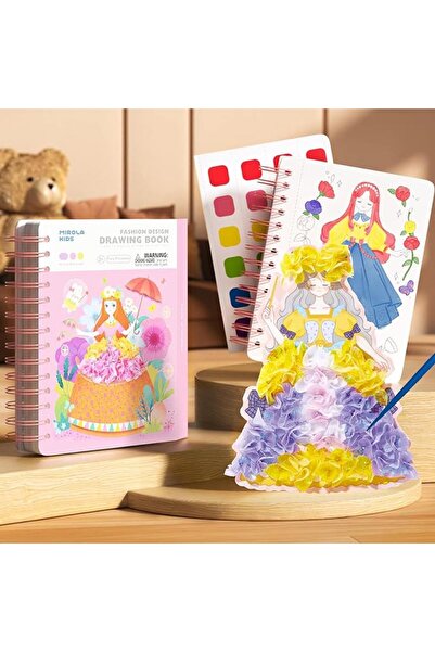 DOMİ Jar Melo - Fashion Design Drawing Book - Fairy Princesses - 5 Pcs