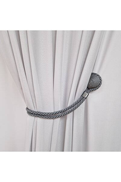 Perdelenoi by Igni Comex Grey Silk Curtain with Universal Rejansa