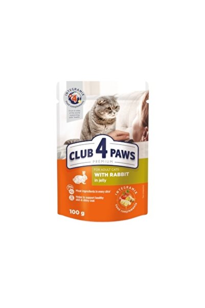 Club4Paws Club 4 Paws Cat - Hrană umedă premium - Iepuri - 100 g