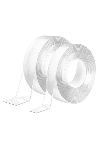 Arabest شريط لاصق مزدوج الوجه شديد التحمل، لفتان، شريط نانو مزدوج الوجه، 2 سم...