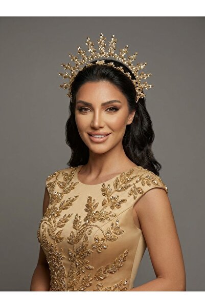 Magic Tiara Işıltılı Kristal Gelin Tacı – 7 Renk Seçeneğiyle Işıldayın