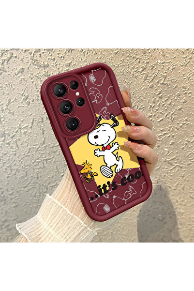 ucuc حافظة سيليكون حمراء اللون متوافقة مع هاتف سامسونج جالاكسي S22 الترا، حاف...