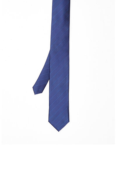 Network Lacivert Çizgili Kravat