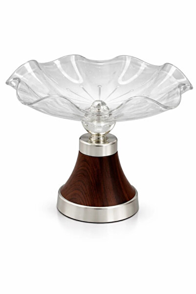 Urbanza Luxury Crystal Fruit Bowl with Elegant Stand, Decorative Centerpiece ...